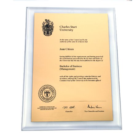 Graduation Plaque Acrylic A3