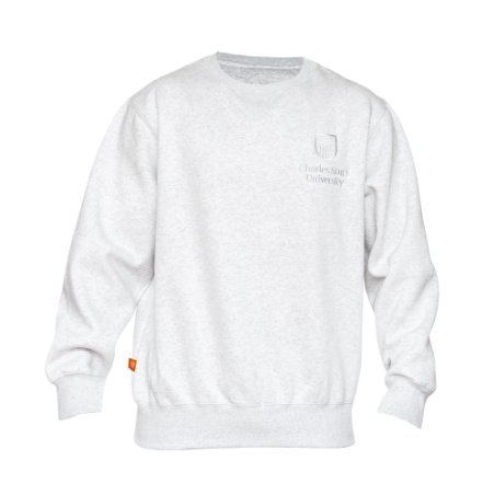 Crew Jumper White Marle