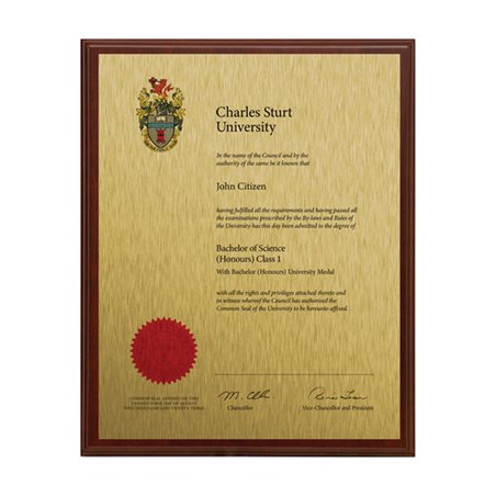 Graduation Plaque A3